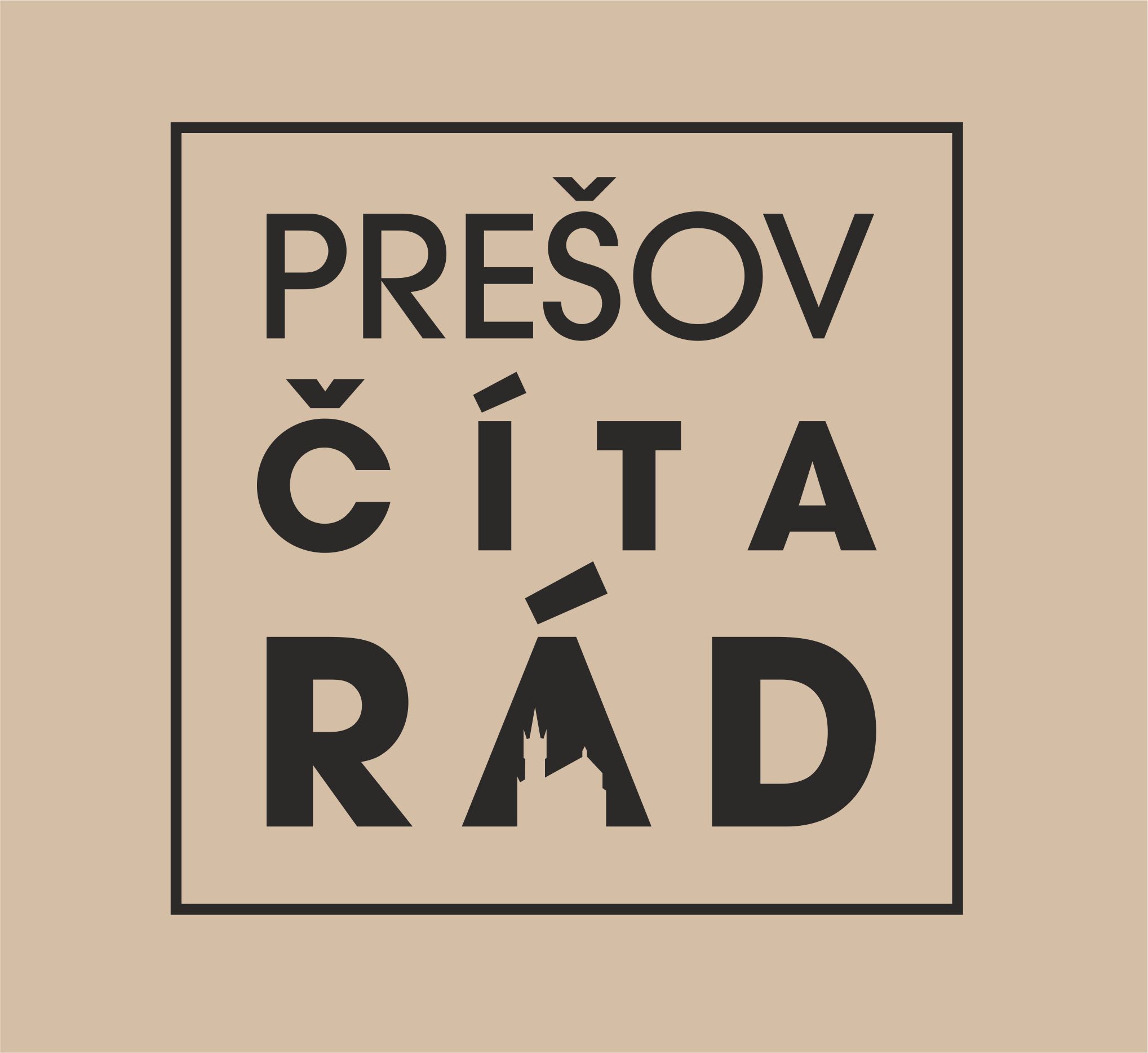 Logo festivalu Prešov číta rád.